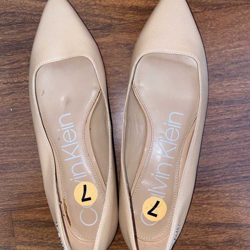 Calvin Klein Women's Tan flats